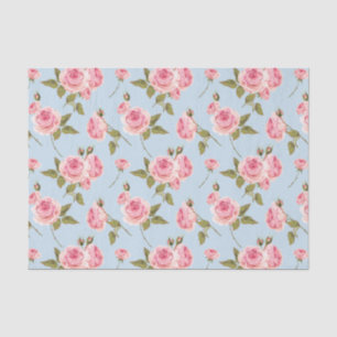 Papier Mousseline Motif rose et Pois