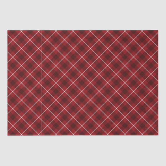 Papier Mousseline Motif rouge (Recto)