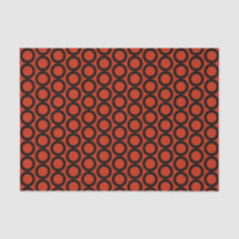 Motif Rouge Noir Orange