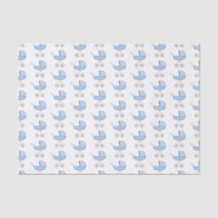 Papier Mousseline Motif simple de poussette de bébé bleu