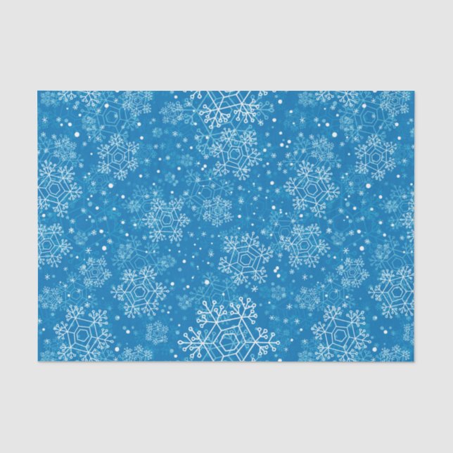 Papier Mousseline Motif Snowflake (Recto)