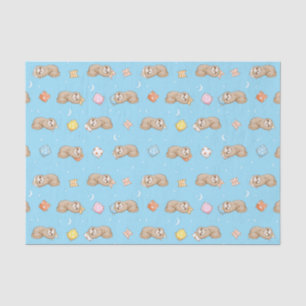 Papier Mousseline Motif somnolent de paresse de temps