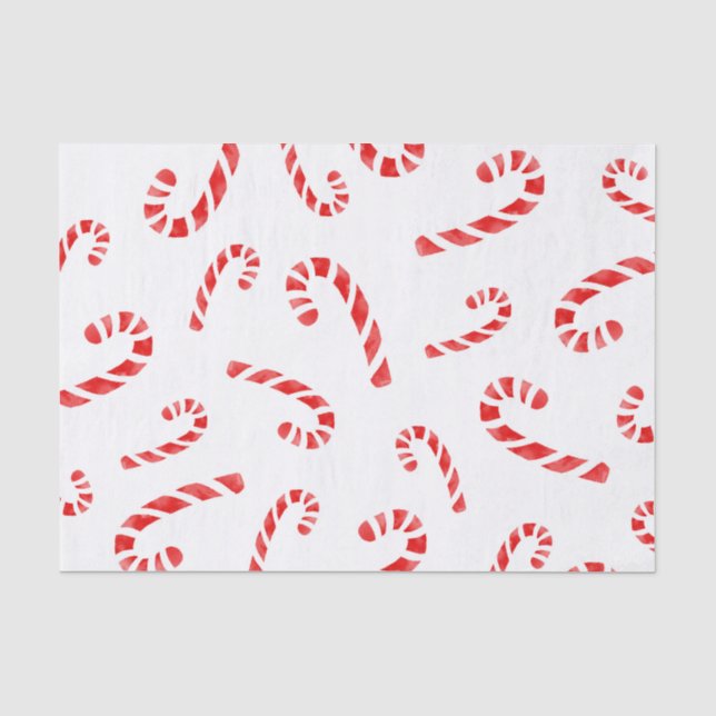 Papier Mousseline Motif Sucre de canne aquarelle (Recto)