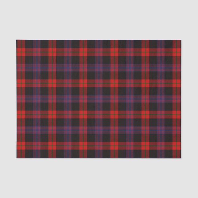 Papier Mousseline Motif Tartan Brown (Recto)