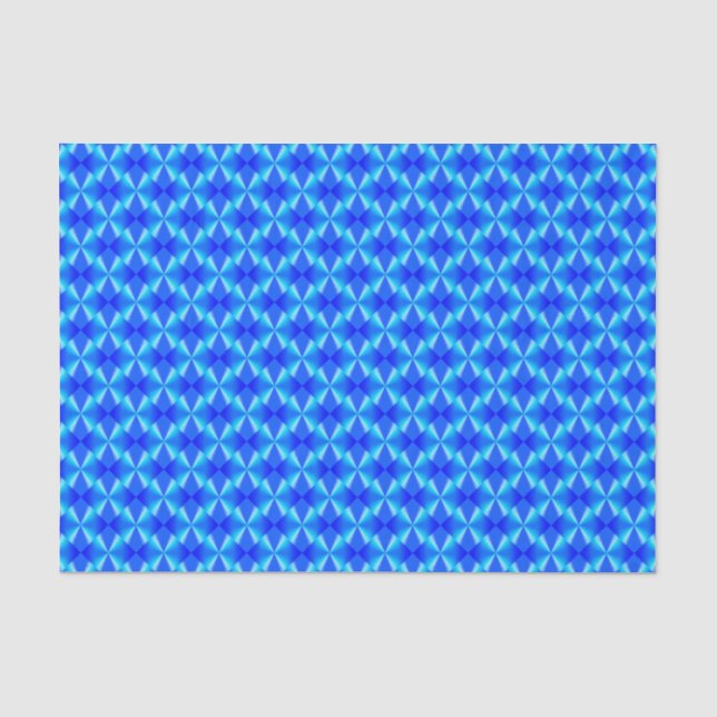 Papier Mousseline Motif tendance moderne bleu royal  (Recto)