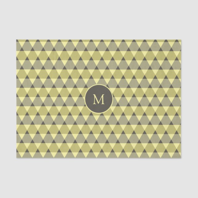 Papier Mousseline Motif triangles (Recto)