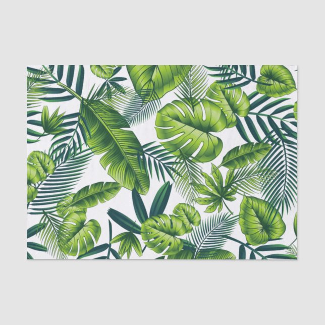 Papier Mousseline Motif tropical (Recto)