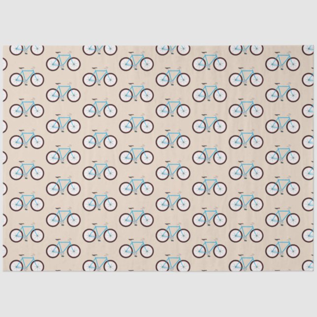 Papier Mousseline Motif vélo (Recto)