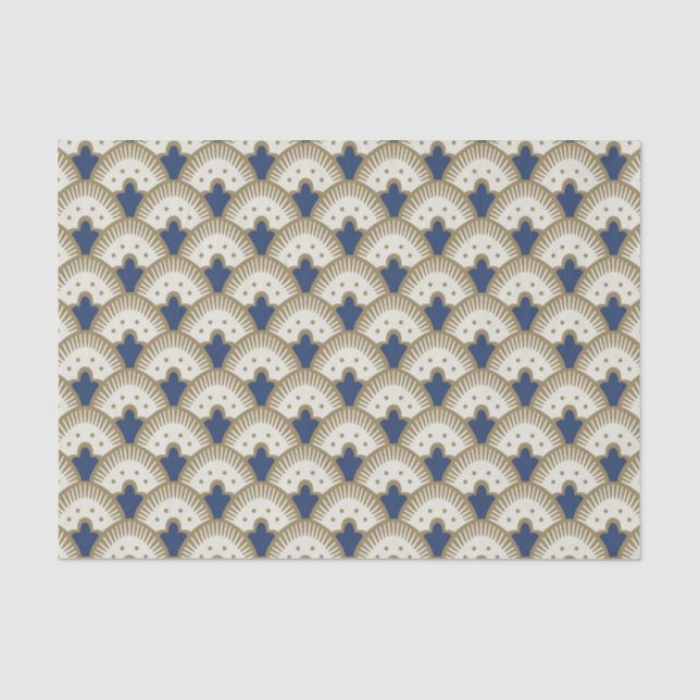 Papier Mousseline Motif ventilateur (Recto)