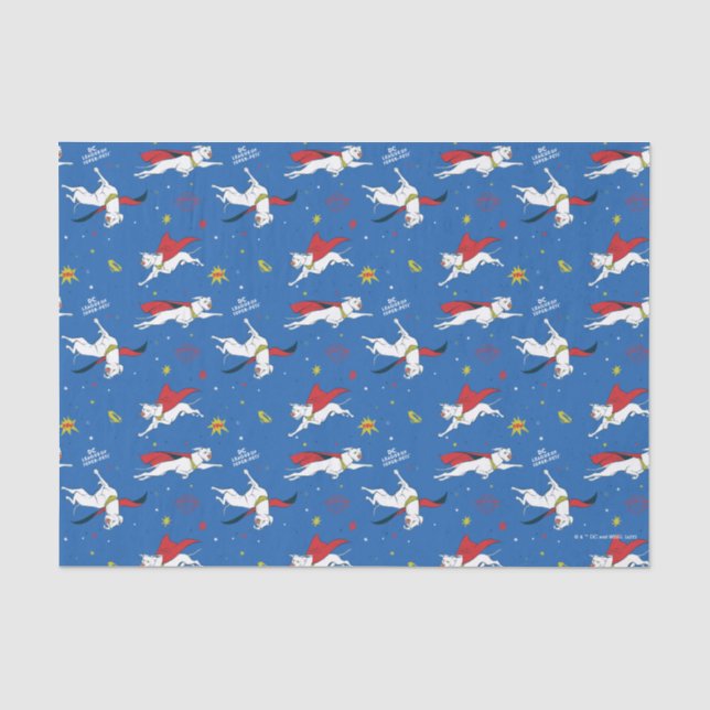Papier Mousseline Motif volant Krypto (Recto)