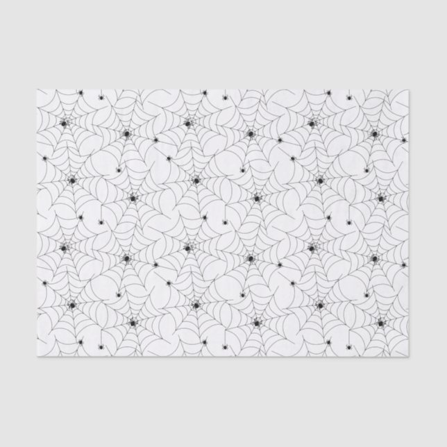Papier Mousseline Motif Web Spider Sur Le Livre Blanc (Recto)