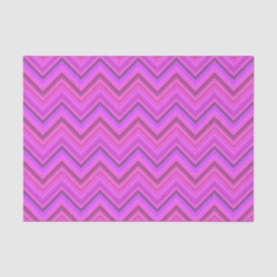 Papier Mousseline Motif zigzag à rayures roses