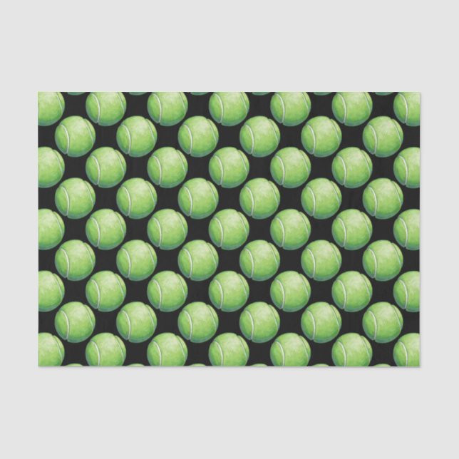 Papier Mousseline Motifs de balle de tennis (Recto)
