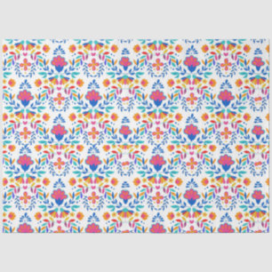 Papier Mousseline motifs floraux de l'art populaire mexicain