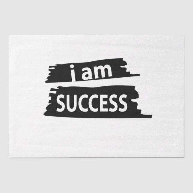 Papier Mousseline Motivation Je suis la réussite Motivation (Recto)
