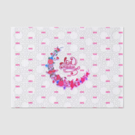 Papier Mousseline Moubarak des fleurs roses