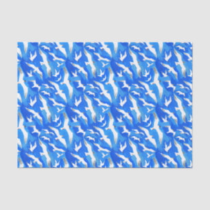 Papier Mousseline Mouettes volantes sur bleu ciel