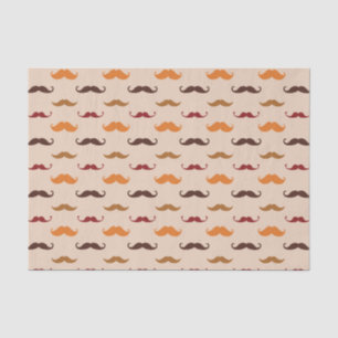 Papier Mousseline Moustaches colorées