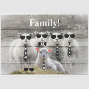 Papier Mousseline Mouton d'agneau de bébé