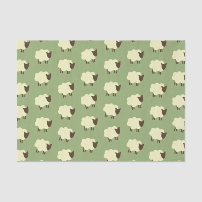 Papier Mousseline Moutons (Recto)