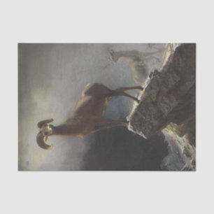 Papier Mousseline Moutons des Rocheuses par Albert Bierstadt Découpa