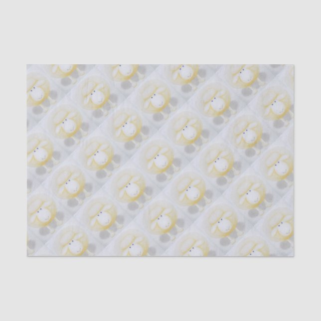 Papier Mousseline Moutons laineux blancs pour la brebis (Recto)
