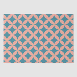 Papier Mousseline Moyenne du siècle Mod géométrique Rétro moderne Pê