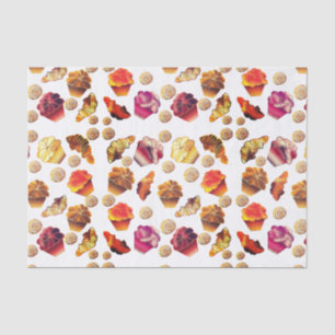 Papier Mousseline Muffins mignons, croissants et rouleaux de cannell