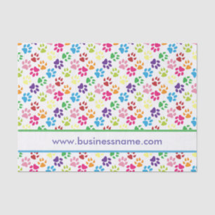 Papier Mousseline Multi-Colored Paw
