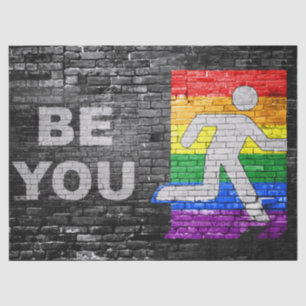 Papier Mousseline Mur de briques SlipperyJoe's Be You personnage bât