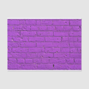 Papier Mousseline Mur en brique violet peint