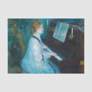 Papier Mousseline Musicien de piano Renoir Woman