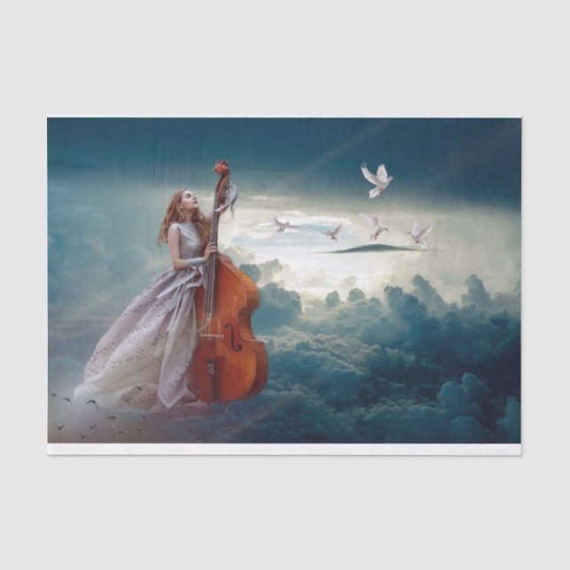 Papier Mousseline Musique céleste (Recto)