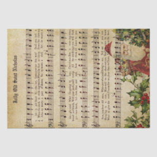 Papier Mousseline Musique de Noël