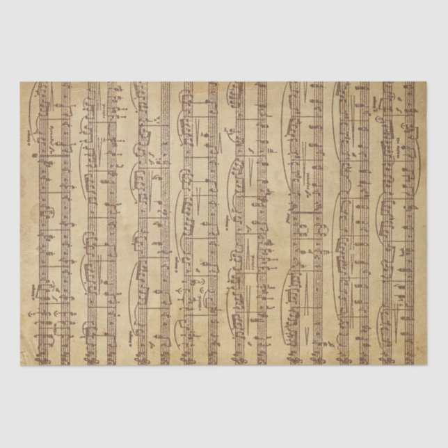 Papier Mousseline Musique et chanson (Recto)