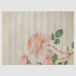 Papier Mousseline Musique et Rose Series Design 15