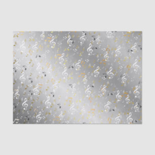 Papier Mousseline musique, musical, note, blanc, mélodie, clé, son,