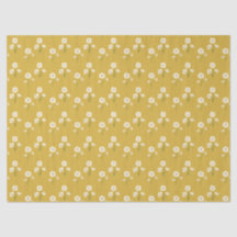 Mustard jaune Fleur sauvage rétro