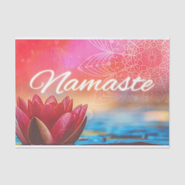Papier Mousseline Namaste Lotus & Mandala (Recto)