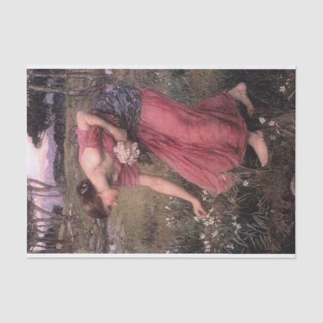 Papier Mousseline Narcisse par John William Waterhouse - 1912 (Recto)