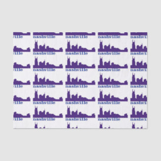 Papier Mousseline Nashville Skyline Purple