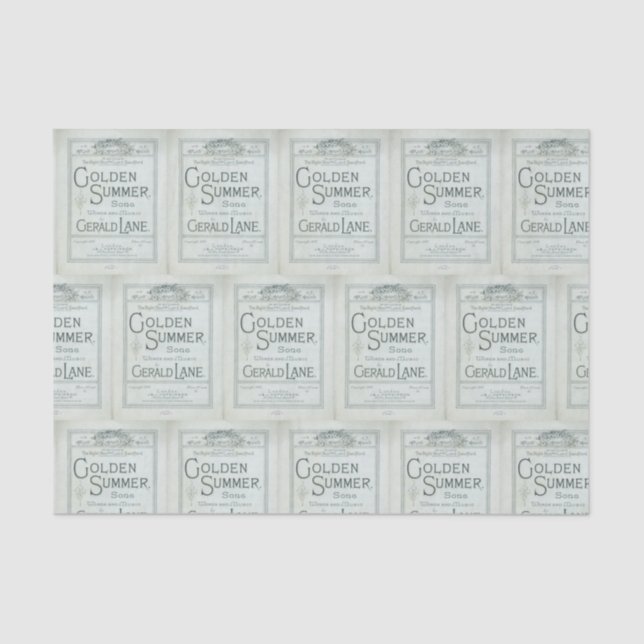 Papier Mousseline Nautical Beach Design Series 16 (Recto)