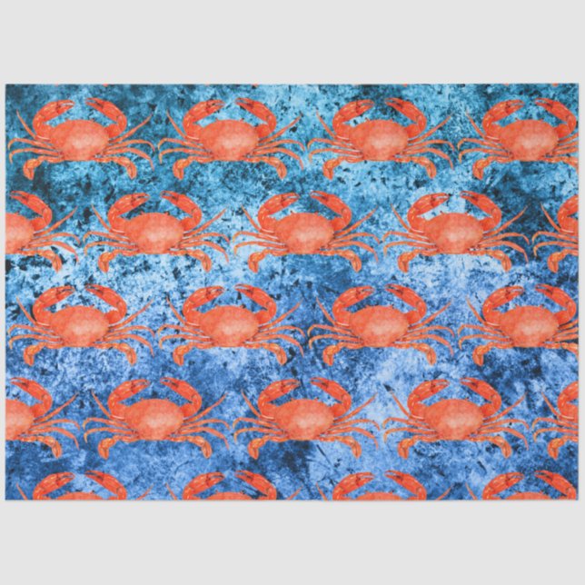 Papier Mousseline Nautical Waves Design 2 (Recto)