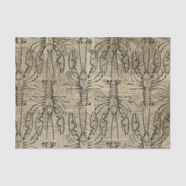 Papier Mousseline Nautique vintage (Recto)