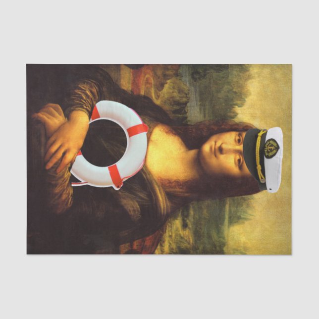 Papier Mousseline Navire Ahoy Mona Lisa (Recto)