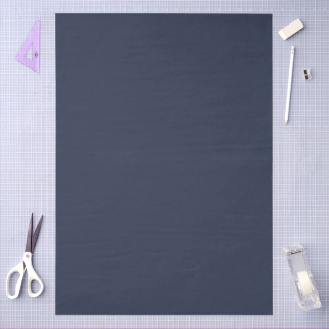 Papier Mousseline Navy Blue (Artisanat)