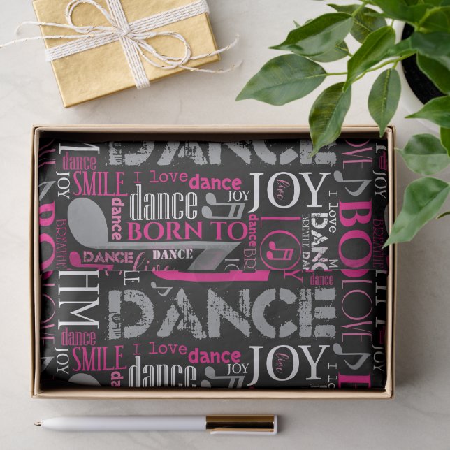 Papier Mousseline Né à Dance Pink ID277 (Cadeau)