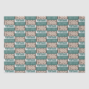 Papier Mousseline Né en 1986 avec le nom chrétien