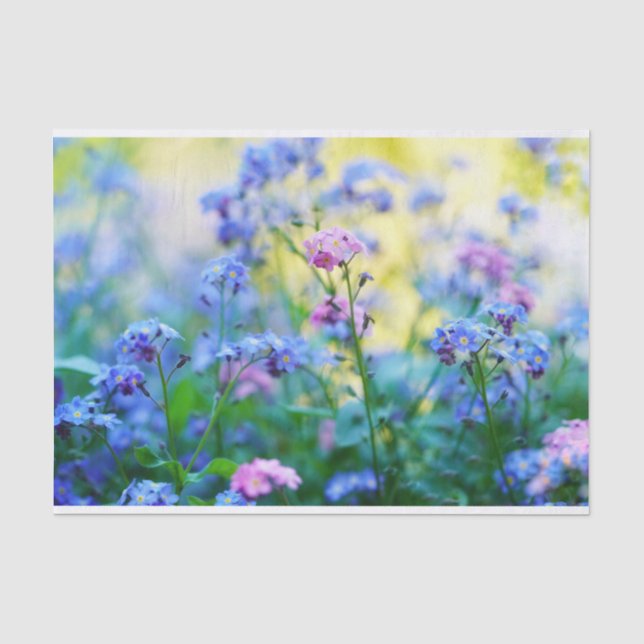 Papier Mousseline Ne pas oublier les fleurs (Recto)