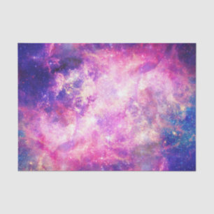Papier Mousseline Nebula Galaxy de l'espace rose pourpre